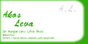 akos leva business card